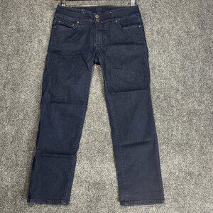 Red Engine Jeans Womens 27 Viper Skinny Dark Wash Cotton Spandex Pockets Logo